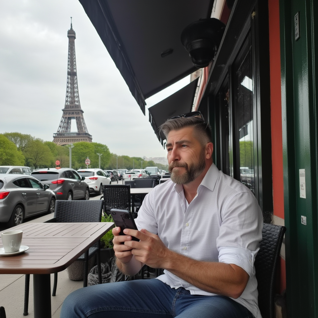 Portrait Gary Kane in Paris